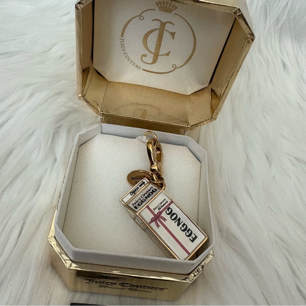 Authentic Juicy Couture 2012 Egg Nog Eggnog Carton Charm - READ
